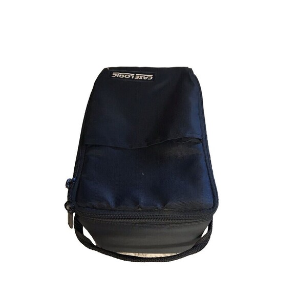 Case Logic Black 15 CD Carrying Case Zipper Storage Tote Front Pouch Vintage EUC - Picture 1 of 8